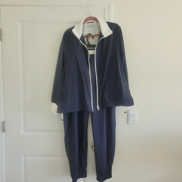 Pants - JW Anderson Uniqlo Collab Navy Unisex Tracksuit Set (A Ribbed Blouson+ Pants)